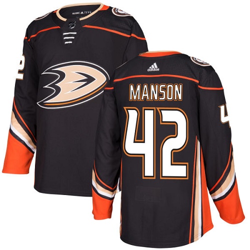 Adidas Men Anaheim Ducks #42 Josh Manson Black Home Authentic Stitched NHL Jersey